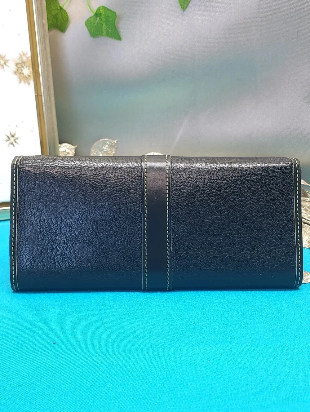 Authentic Louis Vuitton Suhali Le Favori Wallet In Black With Dust Bag